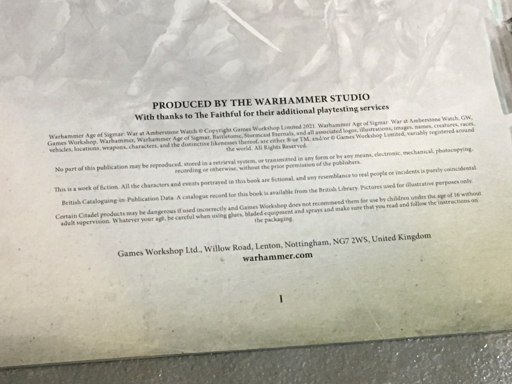 BOOK WARHAMMER AOS SIGMAR BOOKLET START HERE & DOMINION + REFERENCE SOFTBACK USE
