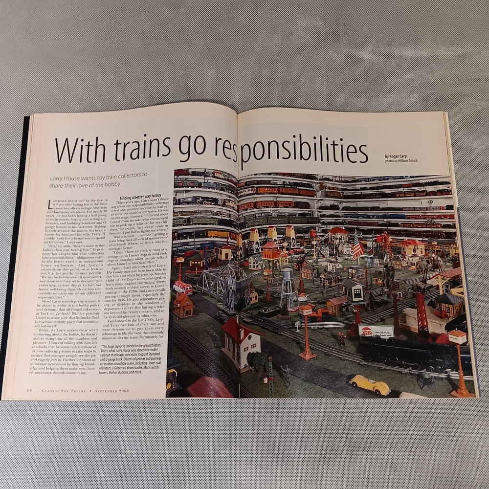 Classic Toy Trains Magazine September 2000