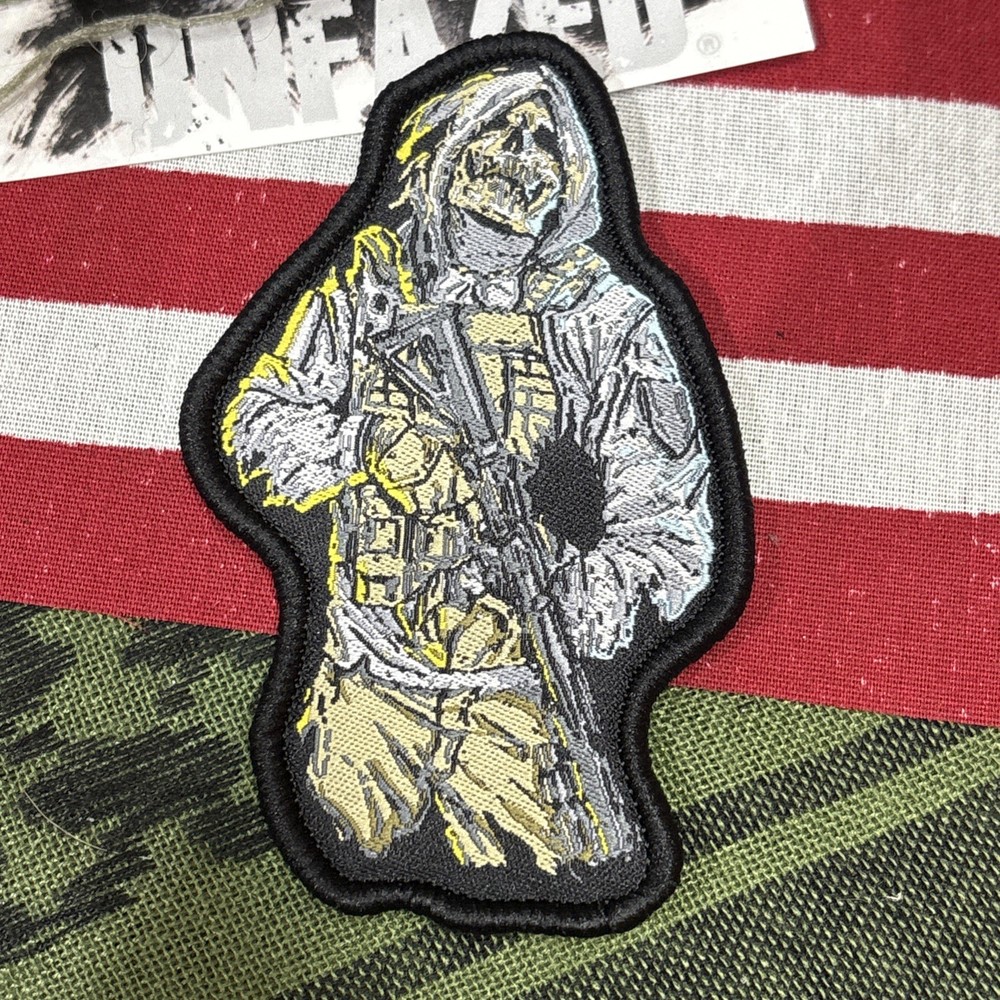 Reaper Tactical Hook And Loop Patch High Quality Graphic ~2x3.5