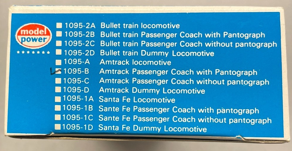 MODEL POWER HO #1095 - Amtrak Passenger Train Set