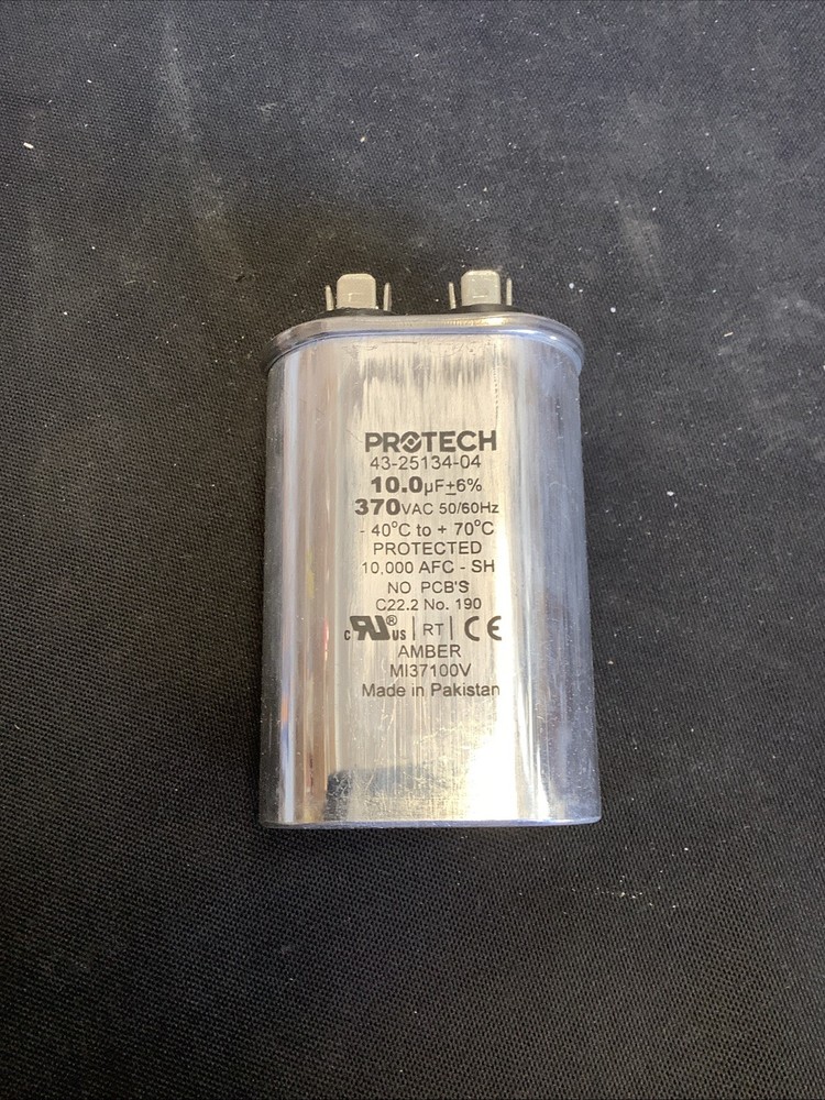 Protech Run Capacitor Single Oval. 10/370 @37