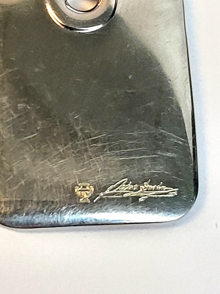 Signed Pedro Duran Spain SOLID REAL Sterling Silver 925 Keychain