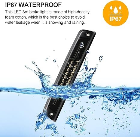 For 1994-2002 Dodge Ram 1500 2500 3500 LED 3rd Third Brake Light Tail Cargo Lamp