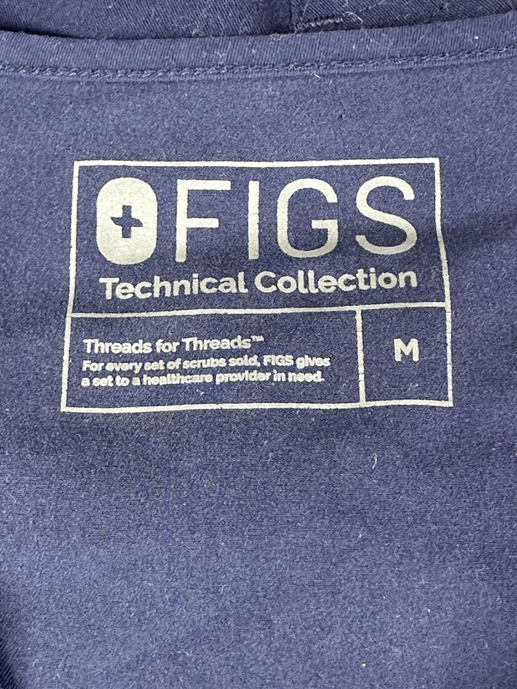 Figs Technical Collection Scrub Set Pants Top Dark Blue Medium