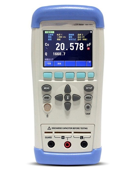 Digital LCR Meter DCR 8-Range Test 50Hz-100kHz with USB TypeC Interface