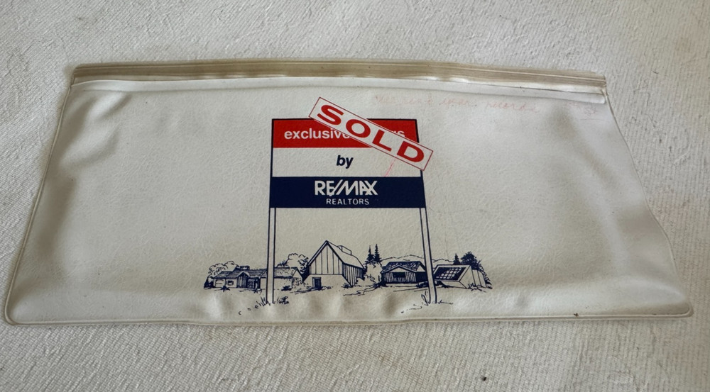 Vintage ReMax Realtors Document Holder