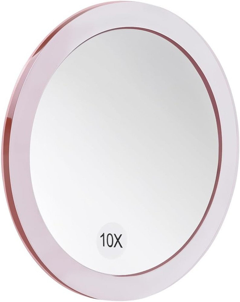 10X Magnifying Mirror - with 3 Mounting Suction Cups - Used for Precise Makeup -
