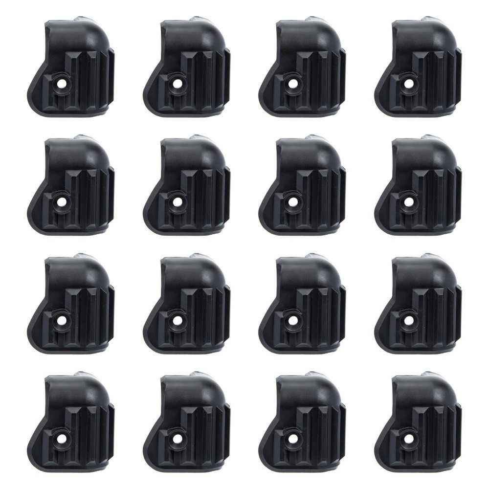 Black Wrap Speaker Corner Protectors 16Pcs Anti-collision Set