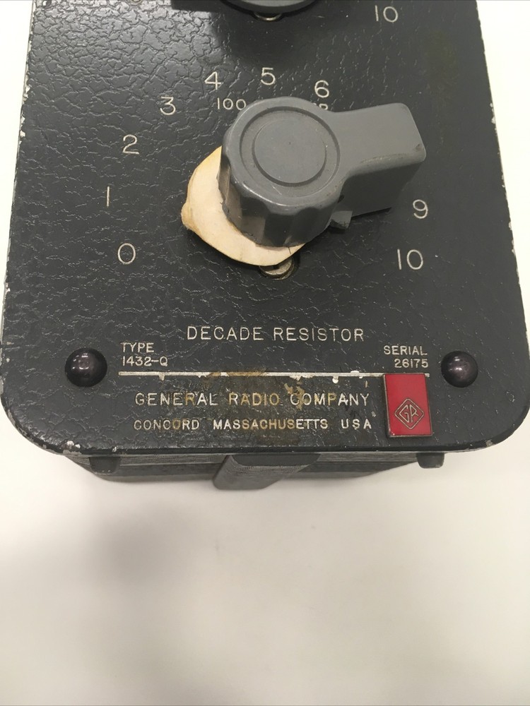 GenRad 1432-Q Decade Resistor Box Tested See Table