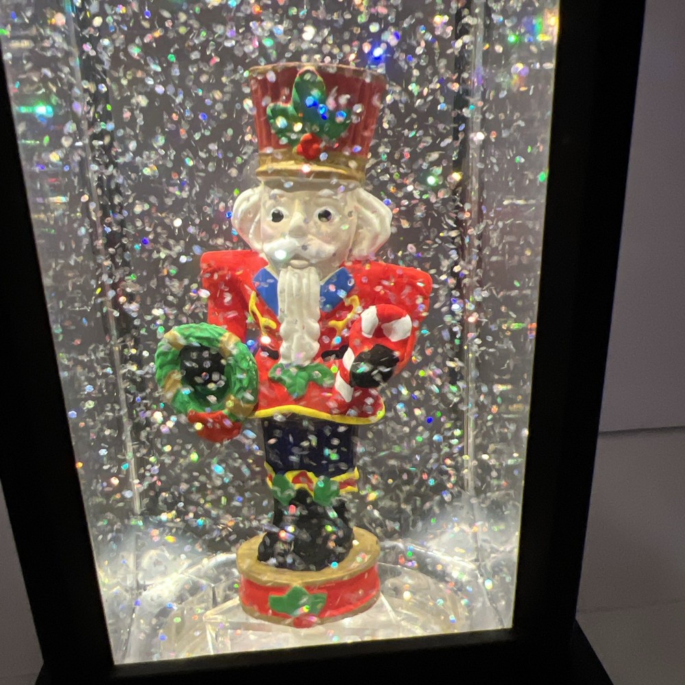 Holiday Nutcracker Lighted Water Lantern 11”
