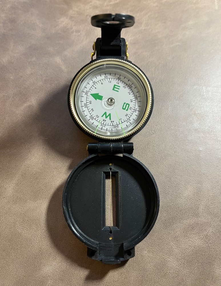 Vintage Pocket Engineer Lensatic Directional Compass