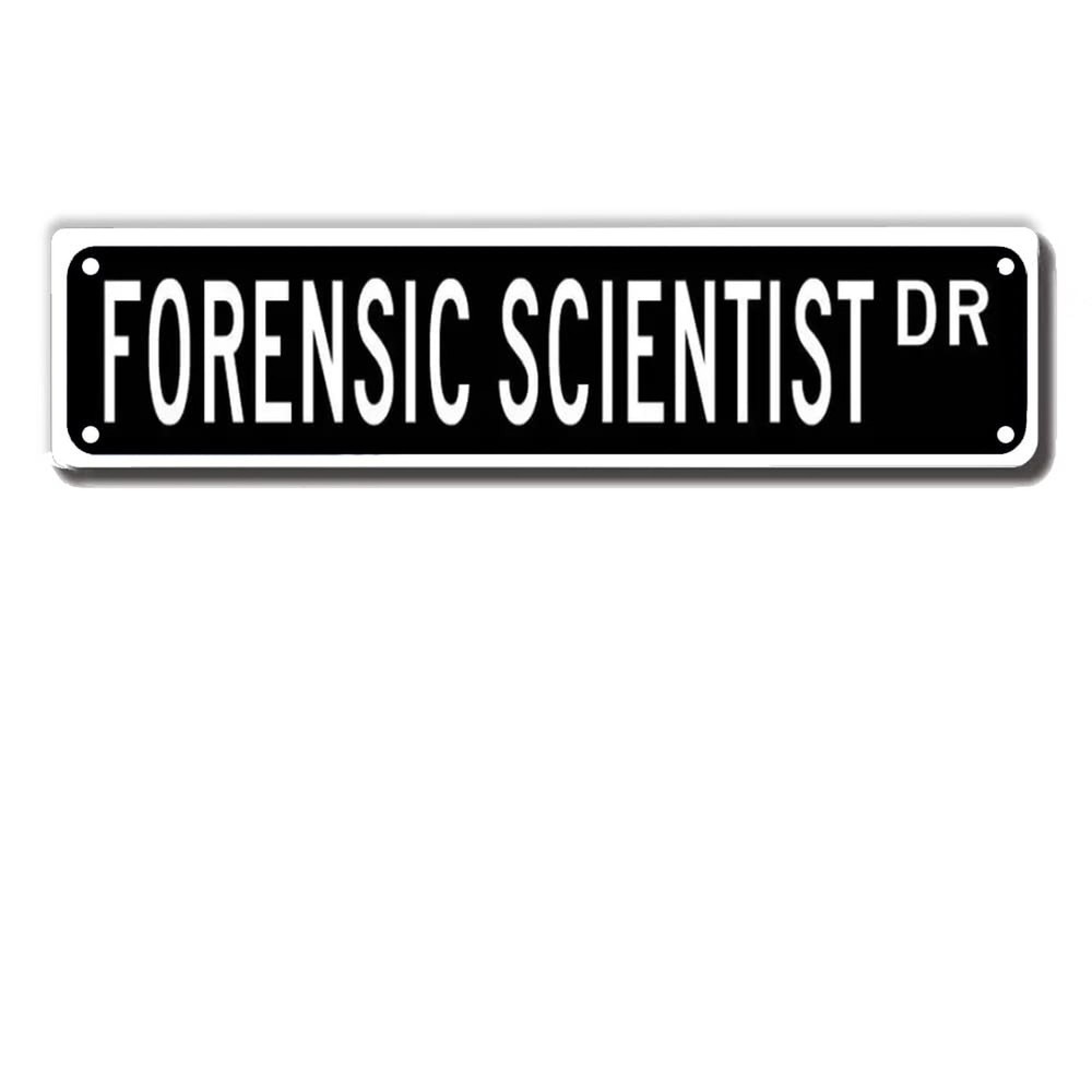 ERMUHEY Forensic Scientist Dr Street Sign, Forensic Scientist Gift, Forensic ...