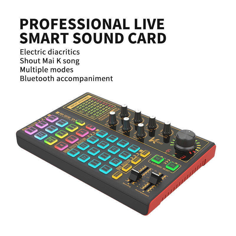 DJ Mixer Shaking Live Equipment Mobile Computer USB Multi-function Sound Card