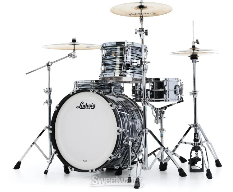 Ludwig Classic Maple Fab 3-piece Shell Pack - Black Oyster