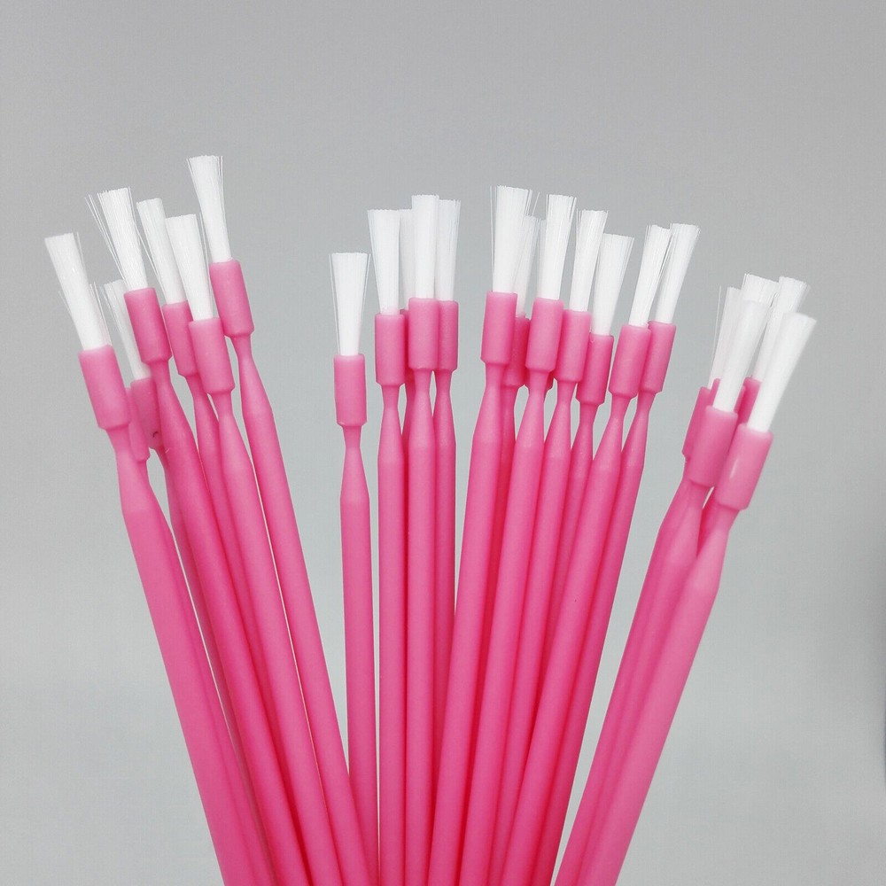 Dental Disposable Micro Brush Bendable Gingival Applicator Long Tips Blue/Pink