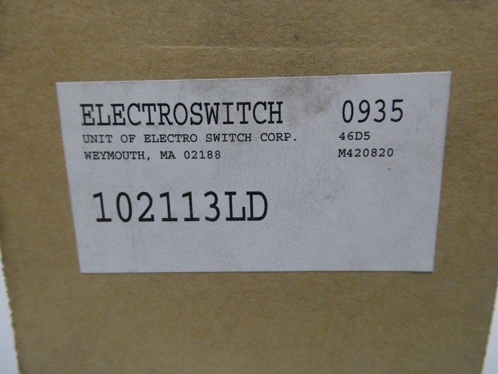 Electroswitch 102113LD Rotary Cam Switch