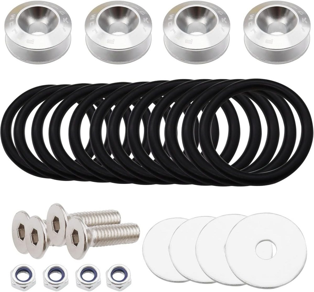 Bumper Quick Release, Front Rear Bumper Holders Quick Release Ki Color: silver