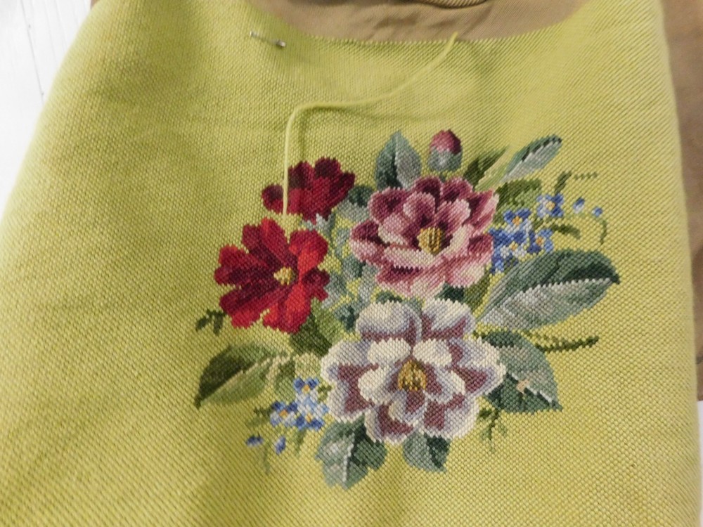 Vintage Bucilla Needlework on Burlap