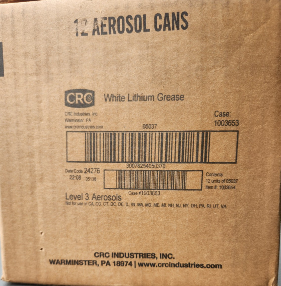 (12 Pack) CRC White Lithium Grease (10 wt. oz.) 05037