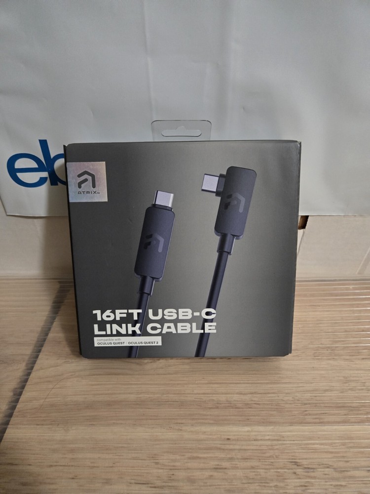 Genuine ATRIX 16FT USB-C Link Cable Compatible with Oculus Quest 1 & 2 New