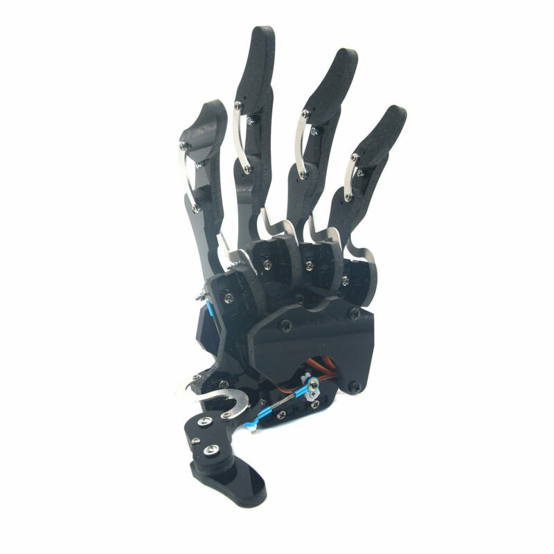 Robot Mechanical Claw Clamper Gripper Left Hand Arm with Servos DIY Assembled