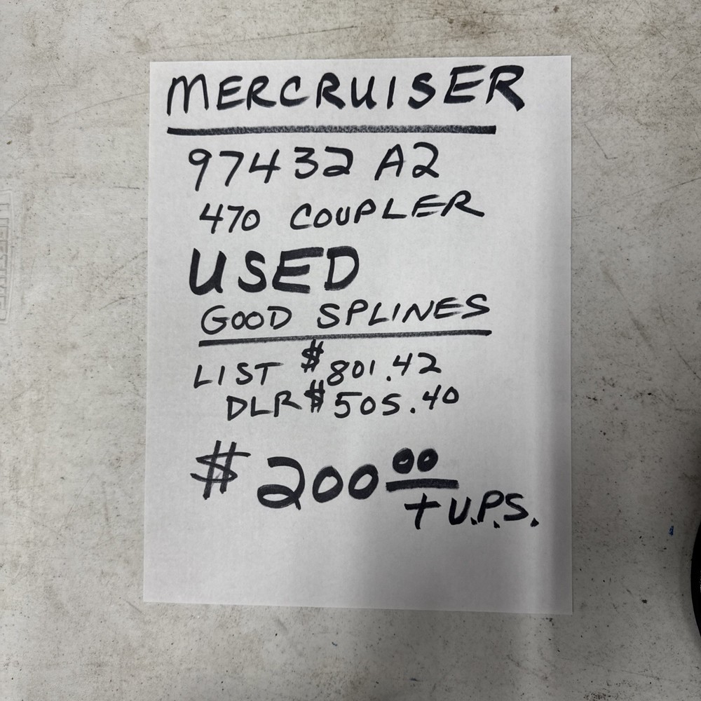 Mercruiser 470 Coupler 97432A2