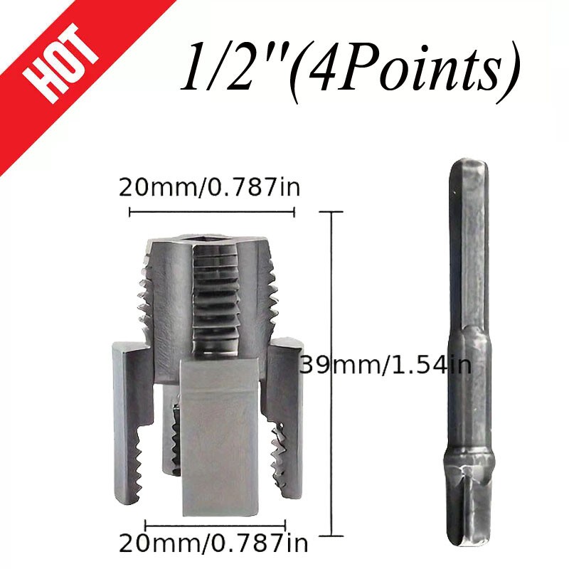 Integrated Internal & External Pipe Threading Tool,PVC Pipe Thread Cutting Tool