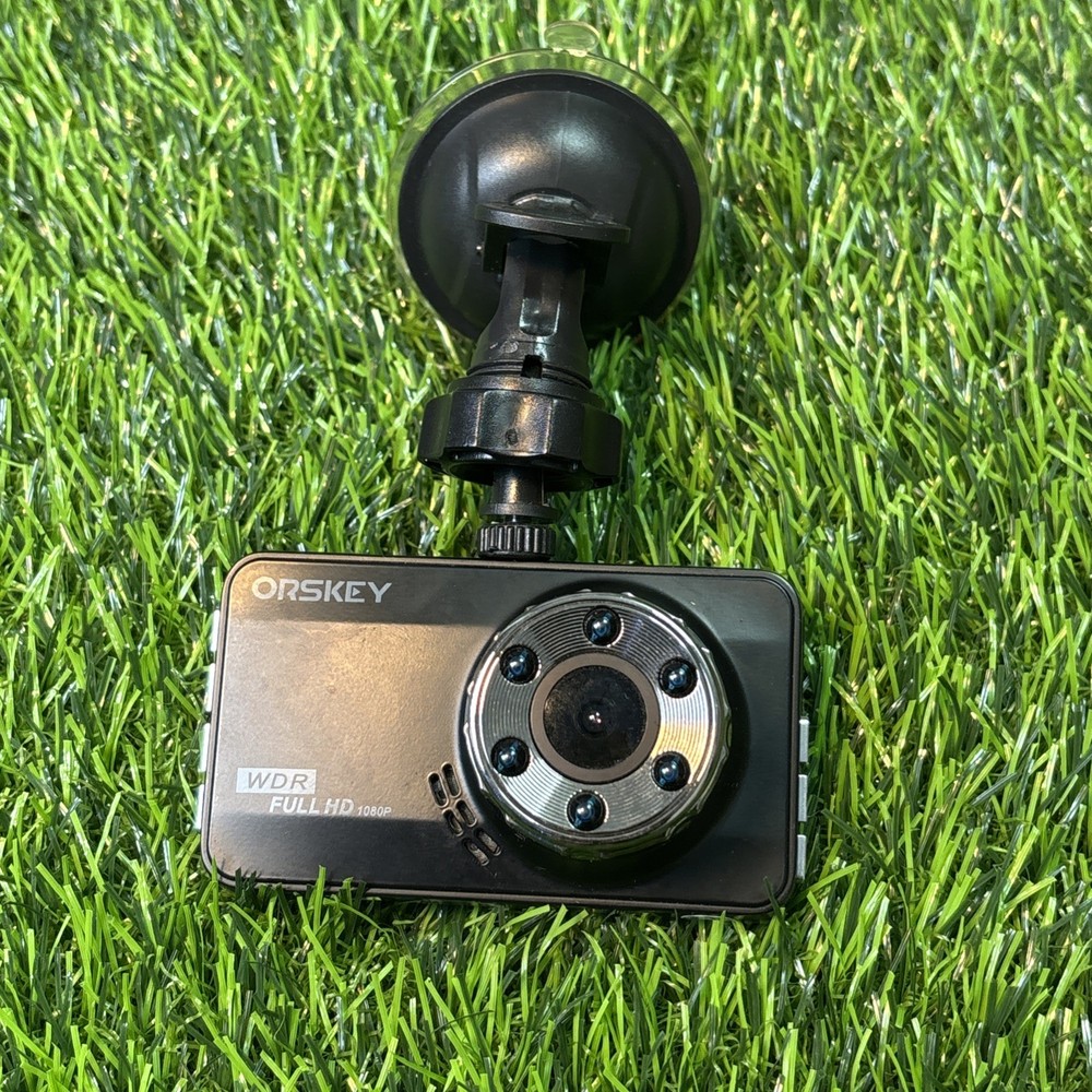ORSKEY Full HD Dash Cam Car Recorder w/ Mount – Untested, No Cable