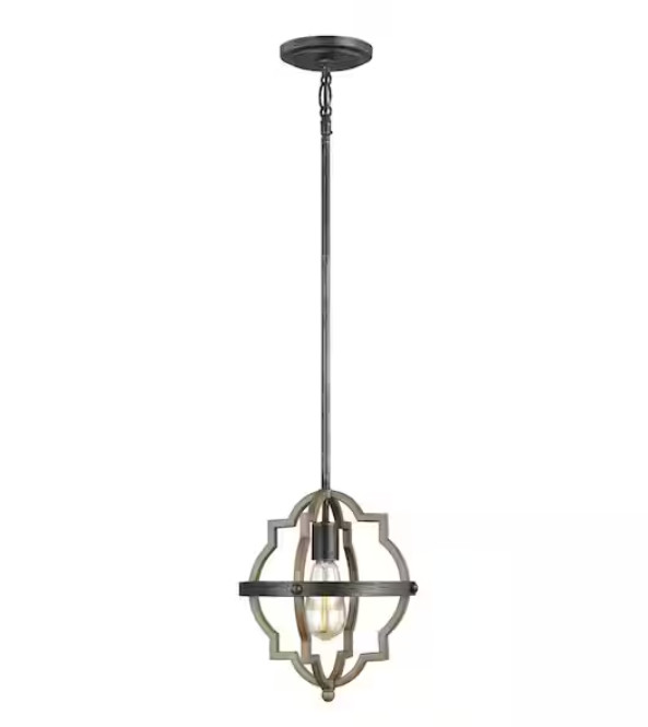 Generation Lighting Socorro 1 -Light Stardust Rustic Hanging Mini Pendant