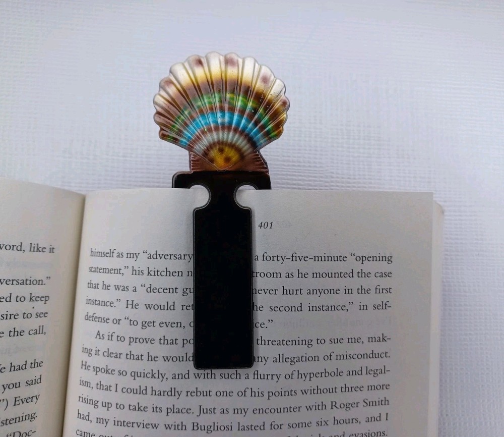 Seashell Bookmark Sea Shell Book Mark