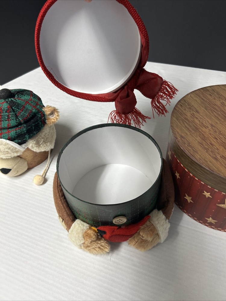 Three tier bear Holiday boxes containers