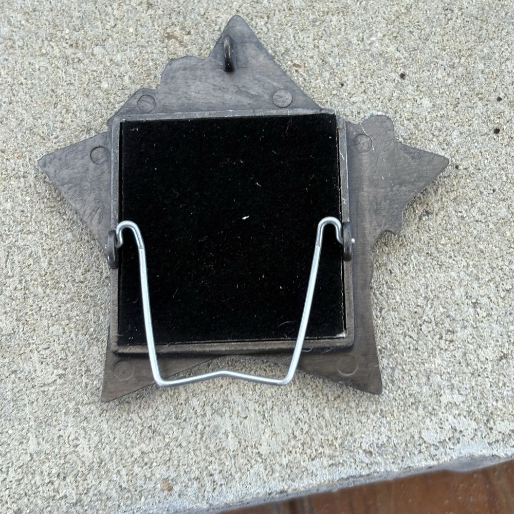 Christmas Tiny Frames Pewter Different Shapes Tree Wreath Star