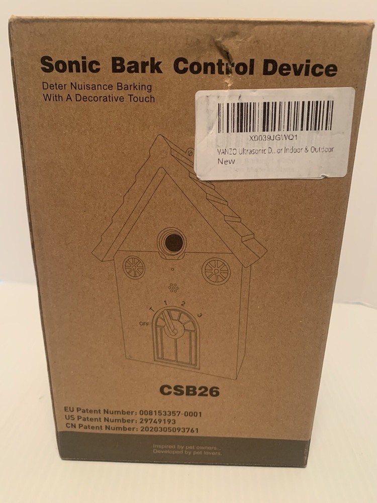 Sonic Outdoor Dog Bark Control Device:
