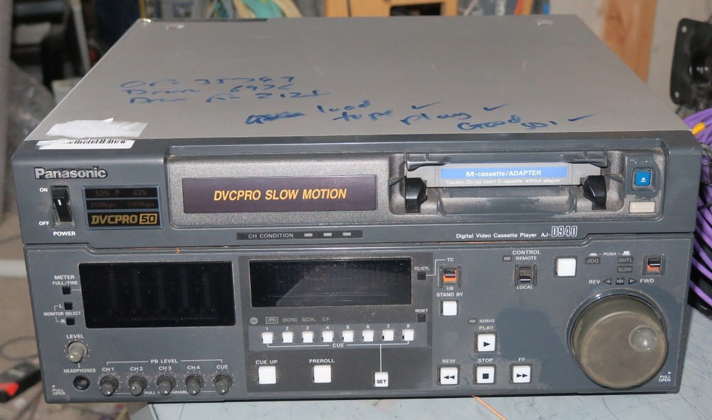 Panasonic aj-d940e pal dvcpro50 slo motion / player