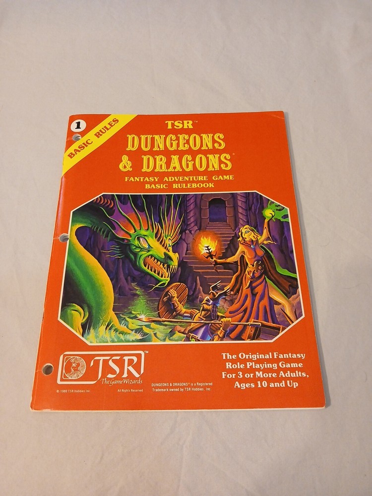 Vintage Dungeons and Dragons Basic Rulebook Very Fine Condition