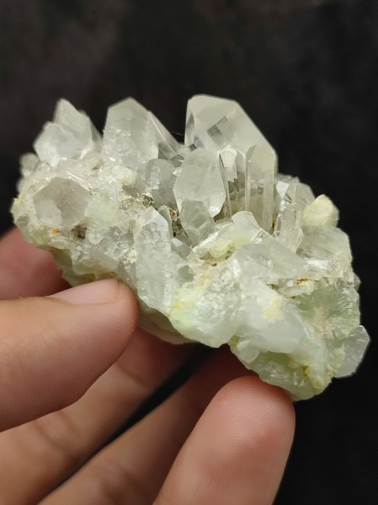 Calcite With Prehnite Nice Color & Termination-Afg.