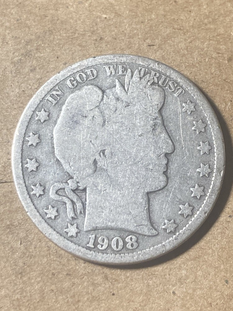 1908 D Barber Half Dollar - As Shown! (#2123)