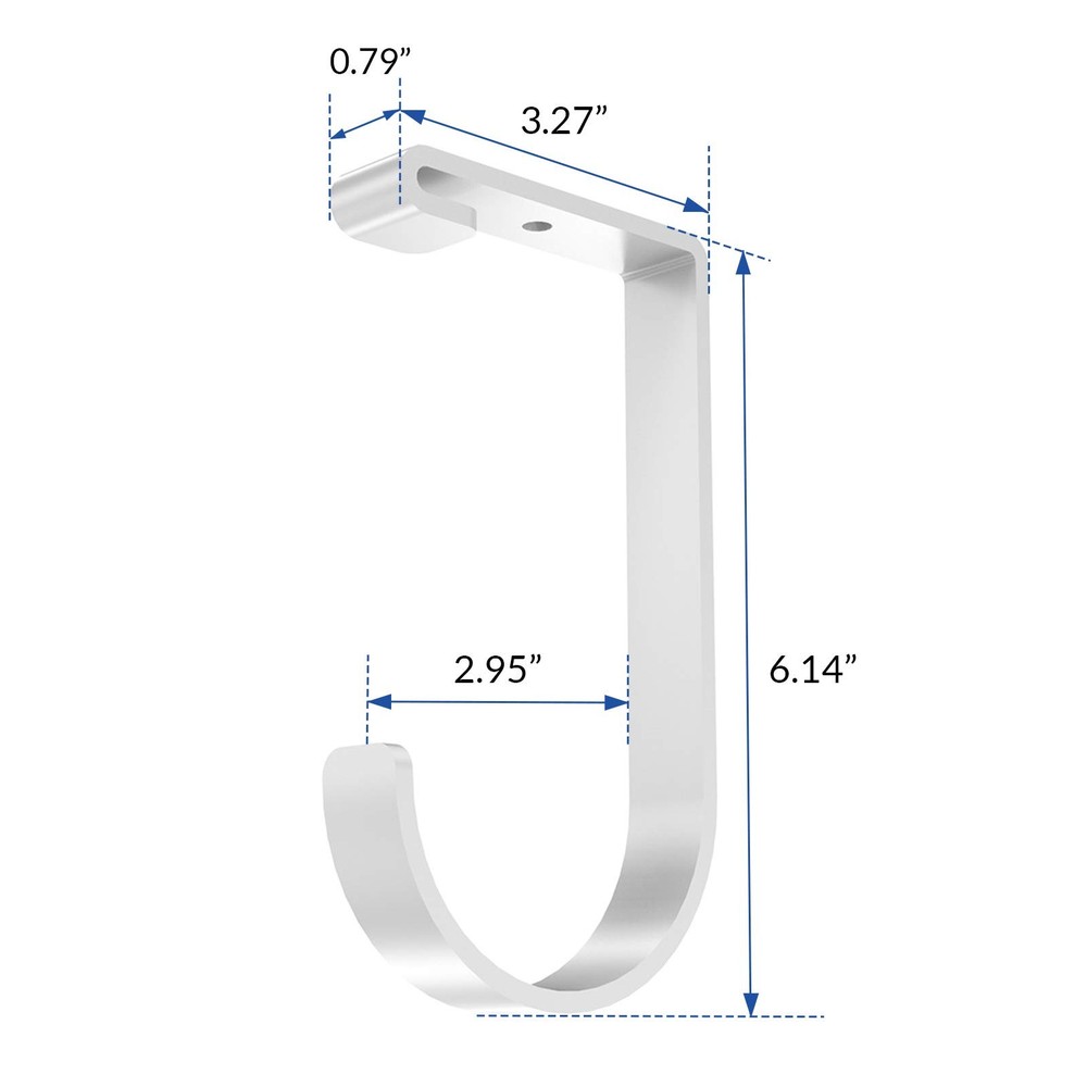 FLEXIMOUNTS 4 Pack Add On Storage Flat Hook Accessory for Garage Ceiling Rack...