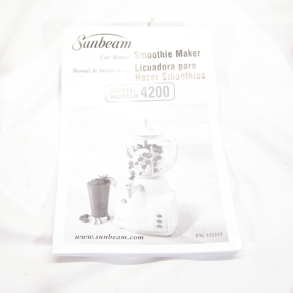 Sunbeam Smoothie Maker Blender Dispenser Model 4200 - GC