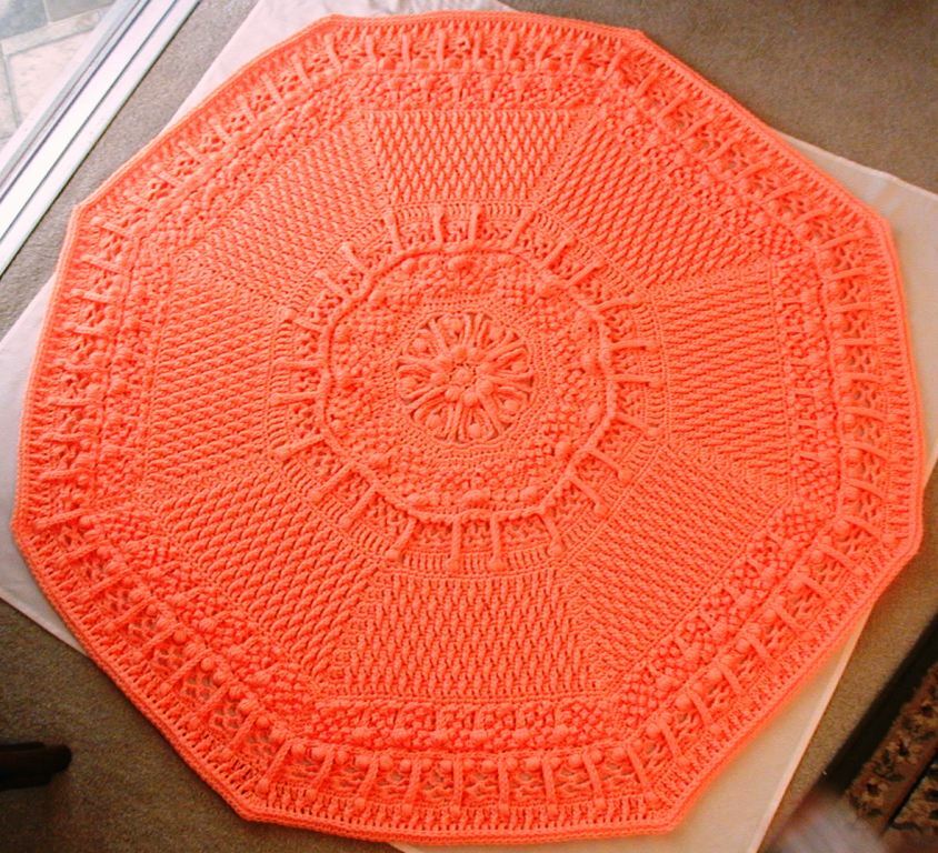 Cool Silver Crocheted Afghan Pattern in Worsted Weight