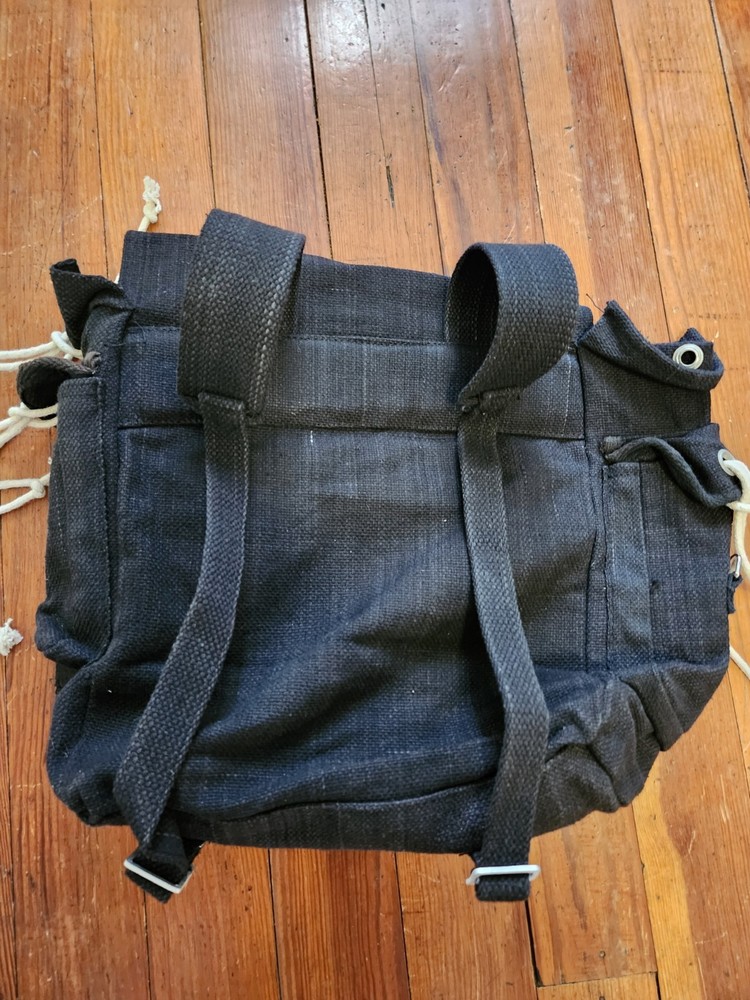 World Famous Canvas Black Backpack