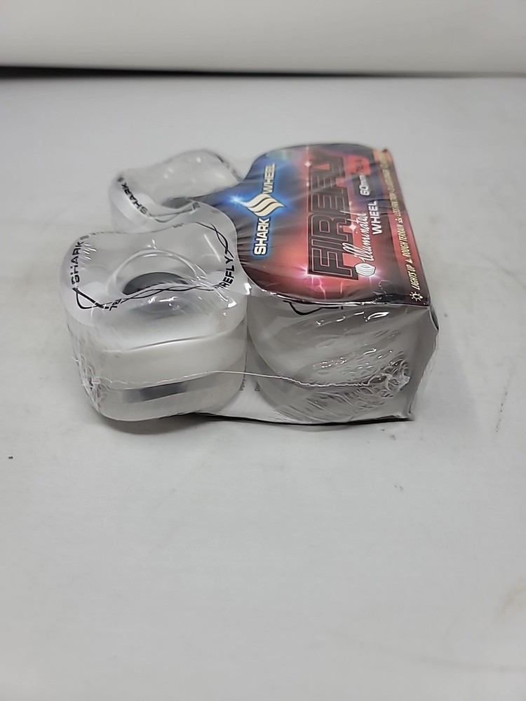 Shark Wheel 60mm, 78a Firefly - Clear with Multi-Color Lights