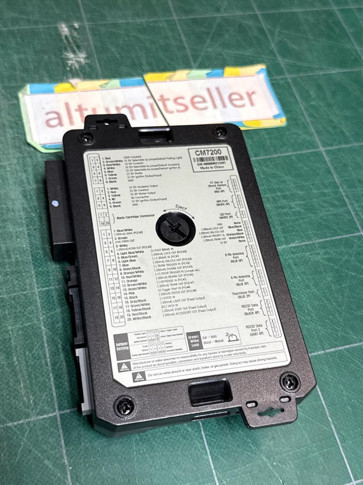 CompuStar Firstech CM7200 Remote Start w/ Box Cable UNTESTED As Shown EUC LOOK