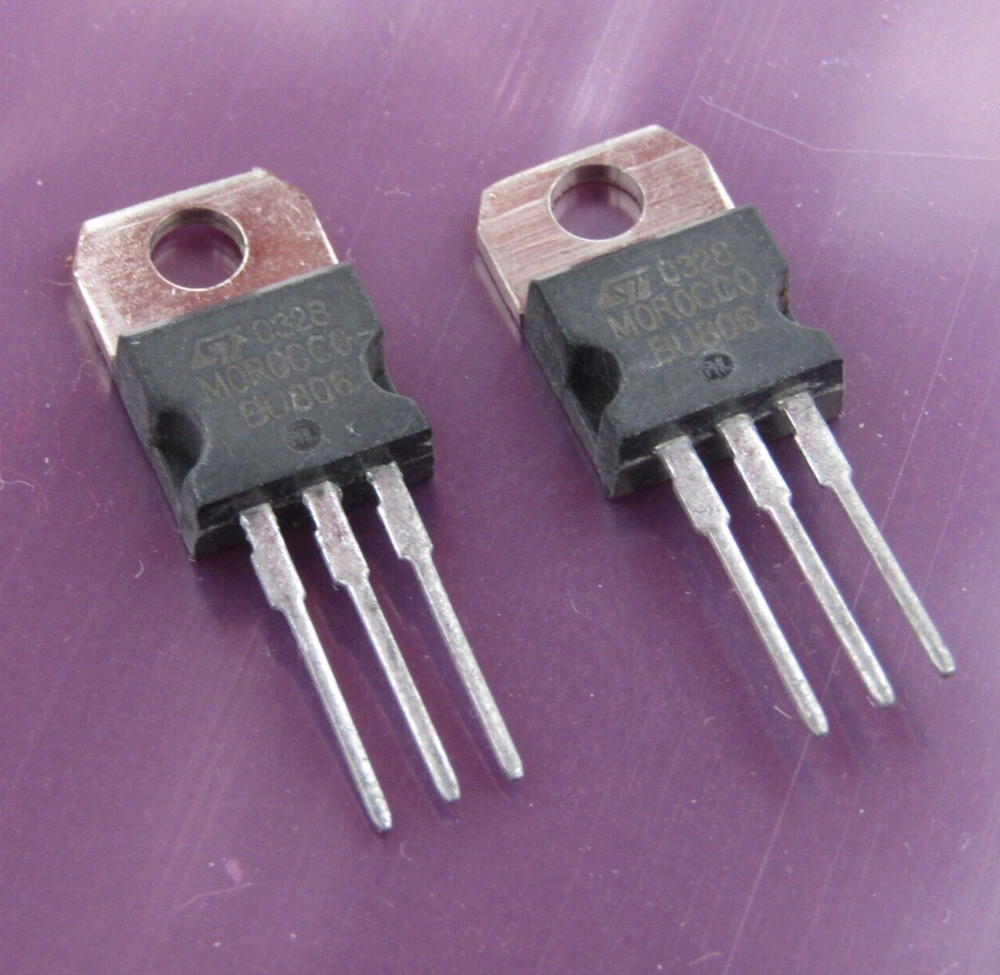 ( 2 PCS ) BU806 Original ST Micro Darlington NPN Transistor