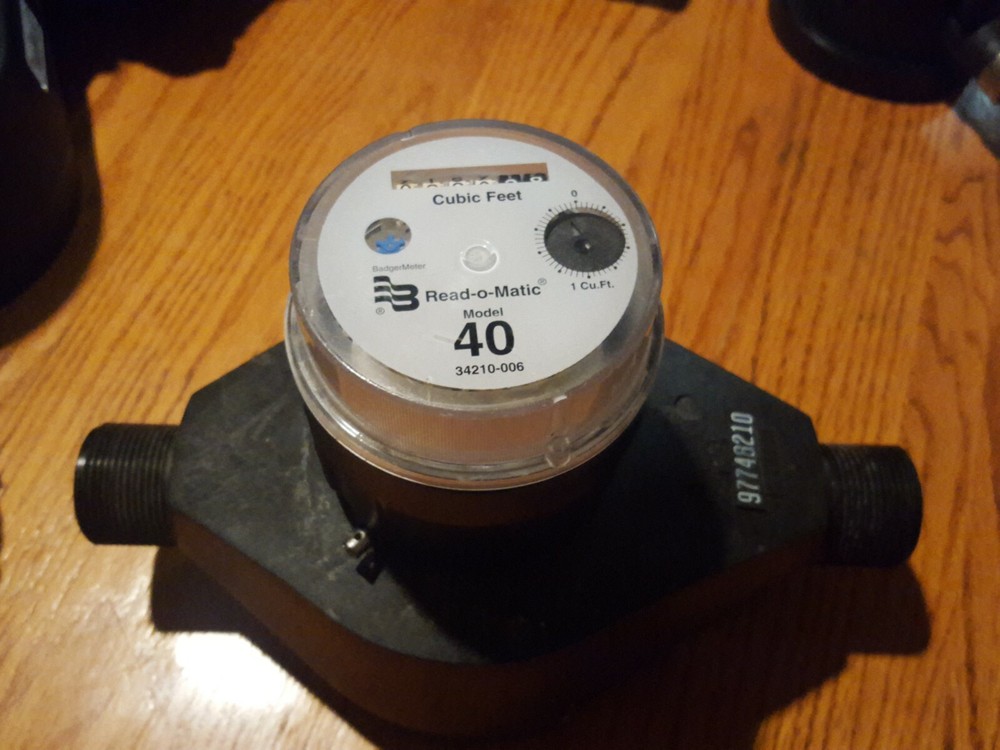 BADGER METER, WATER METER, NSF-61, RECORDALL MODEL 40,