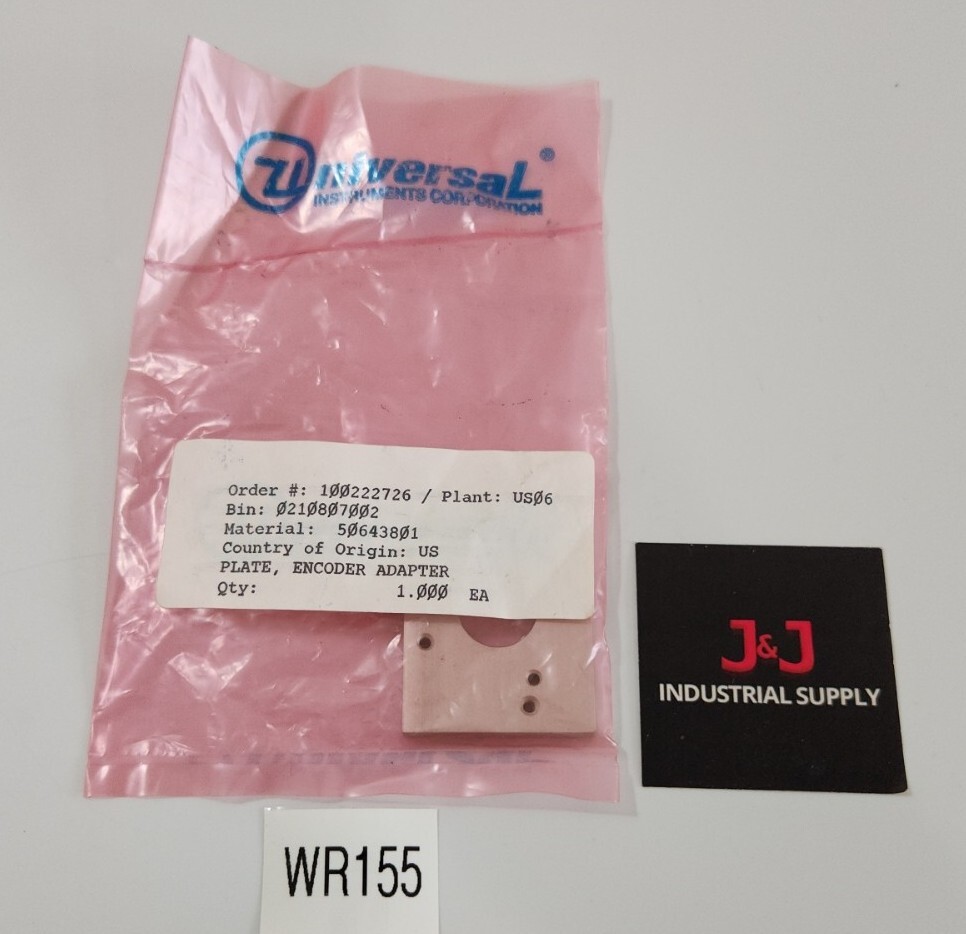 *NEW SEALED* Universal Instruments 50643801 Encoder Adapter Plate + Warranty!
