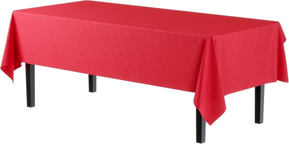 12-Pack Premium Plastic Tablecloth 12-Pack Premium Plastic Tablecloth 54in. x