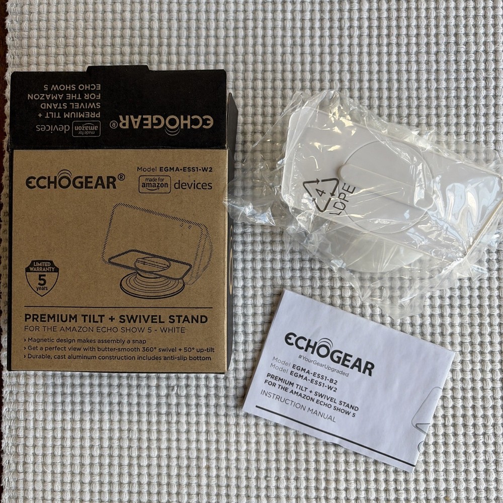 ECHOGEAR Premium Tilt + Swivel Stand Made For Amazon Devices