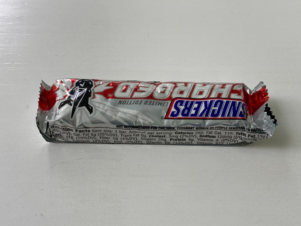 Unopened Snickers Charged Caffeinated Candy Bar (2008 Limited Edition)