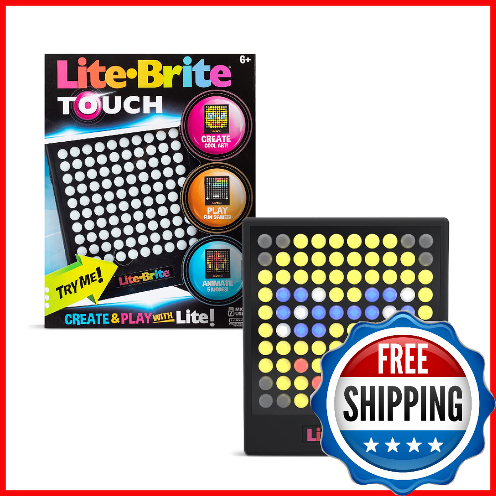 Lite-Brite Touch Sensory Learning Toy - Create, Play, Animate, Ages 6+
